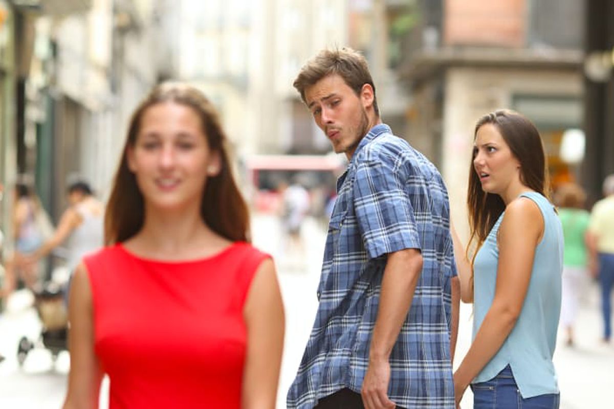 Distracted Boyfriend meme about Hylo Athletics